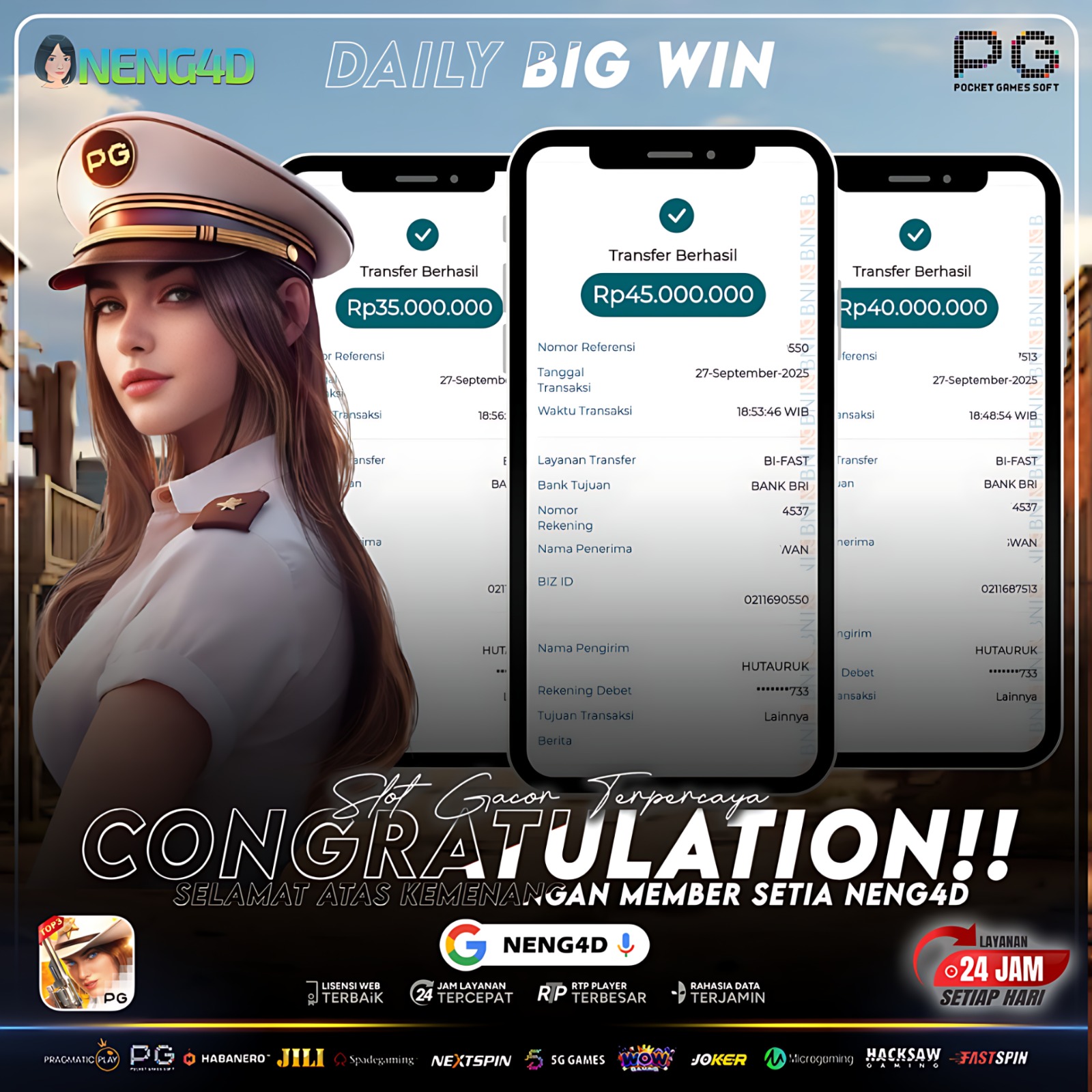 PG SOFT - JACKP0T WILD BOUNTY SHOWDONW Rp.130.000.000