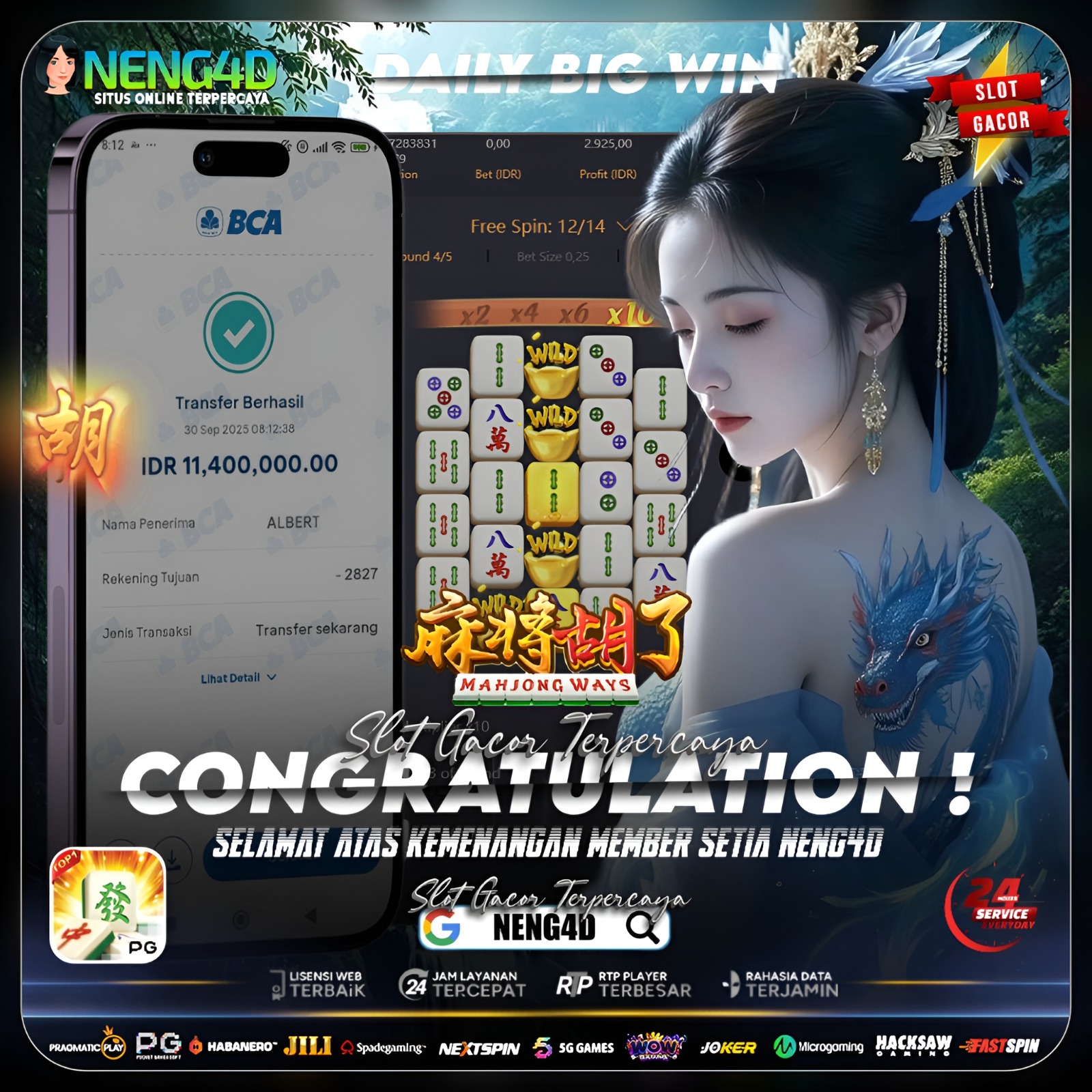 JP BARENG NENG4D DI MAHJONG WAYS 1