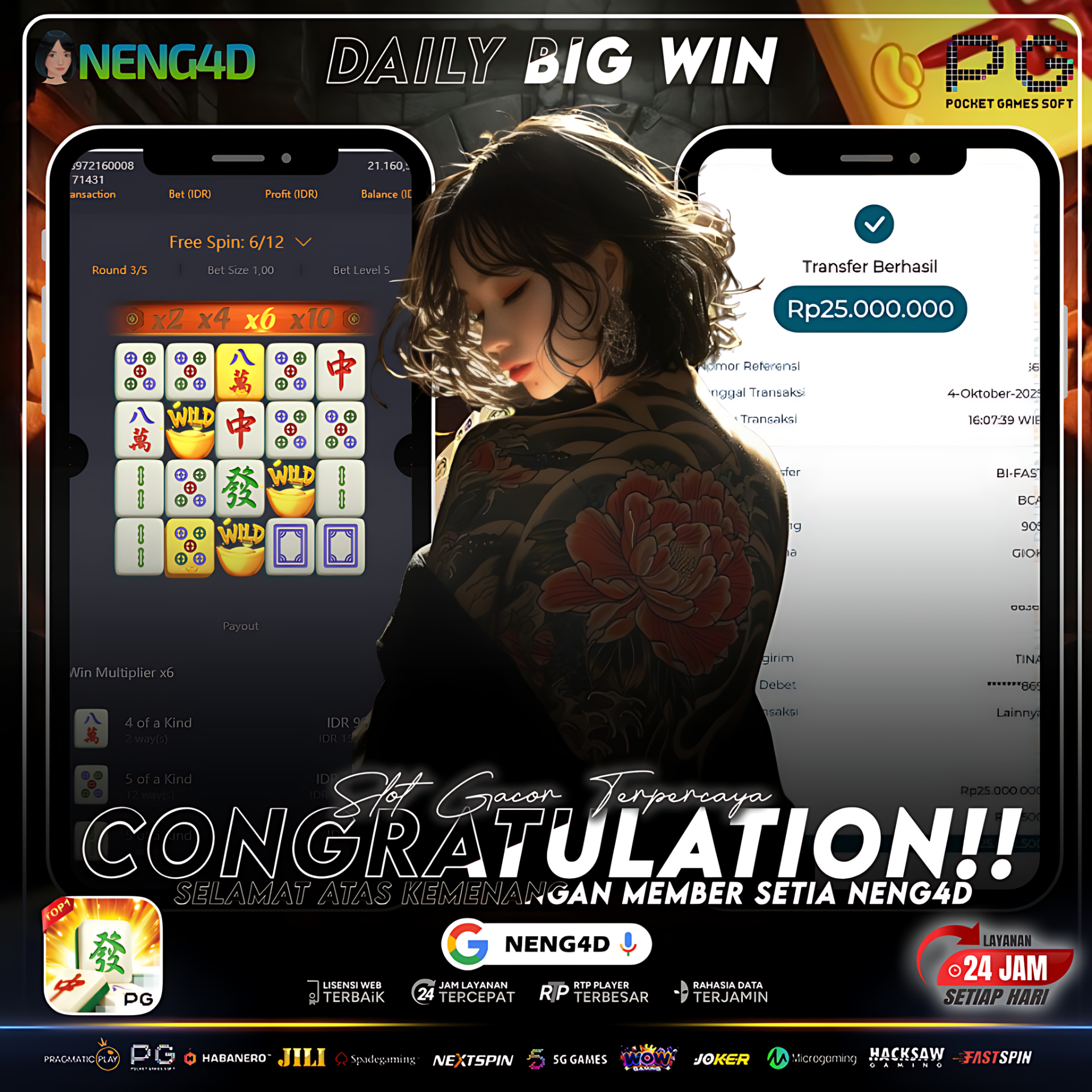 Mahjong Ways Hantarkan Kemenangan 25 Juta untuk Member Setia NENG4D