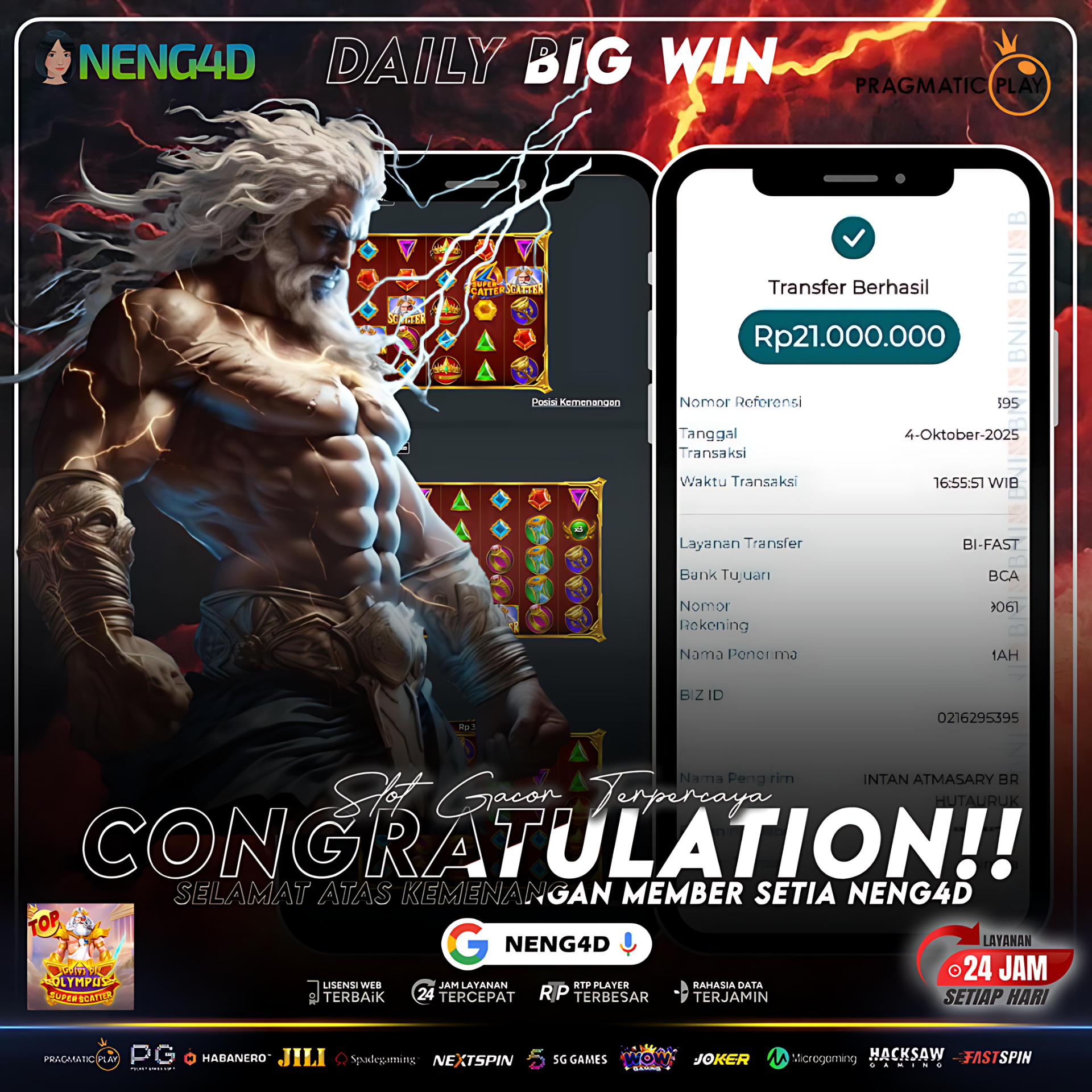 Kemenangan Mengguncang Member Setia NENG4D