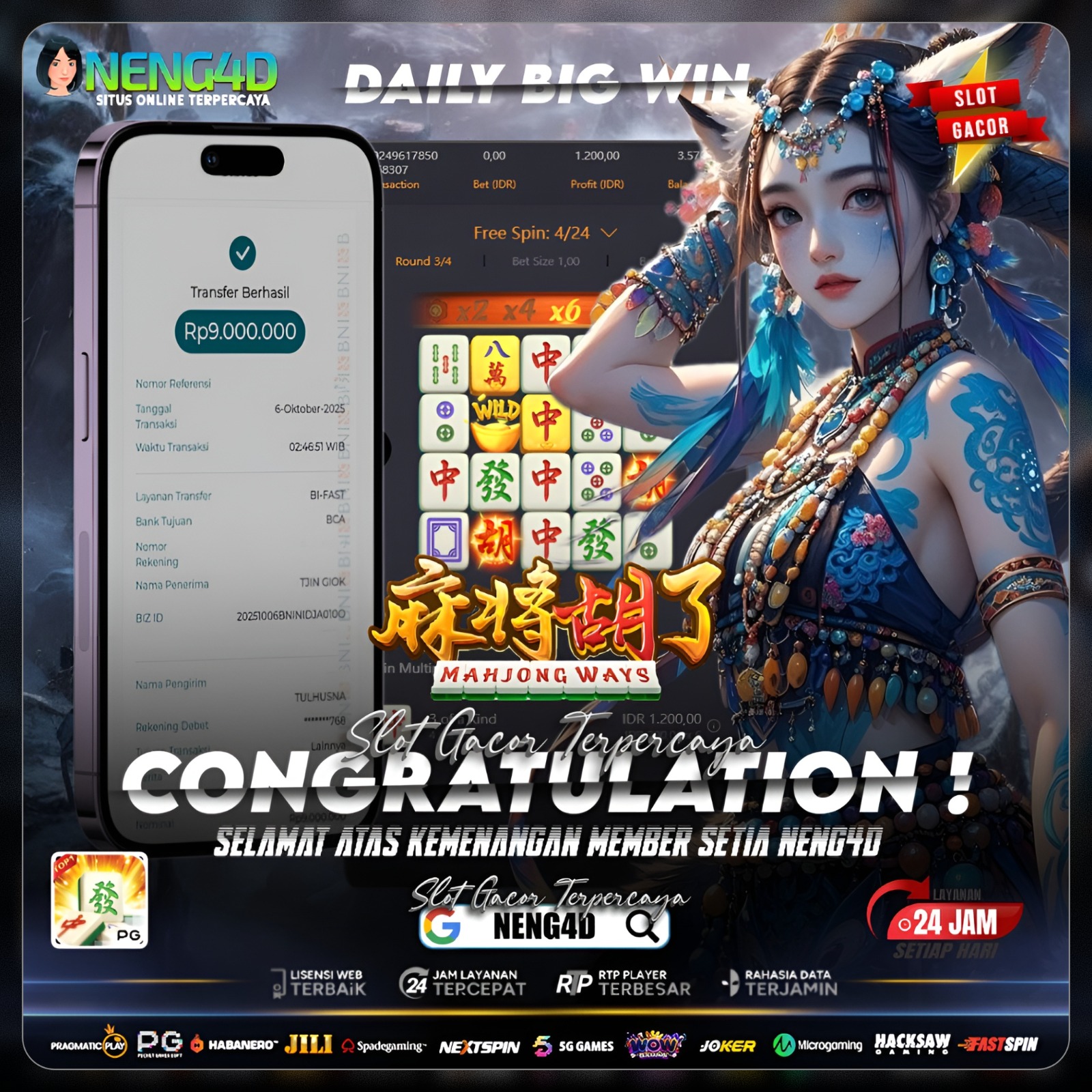 KEMENANGAN FANTASTIS MAHJONG WAYS 1 NENG4D