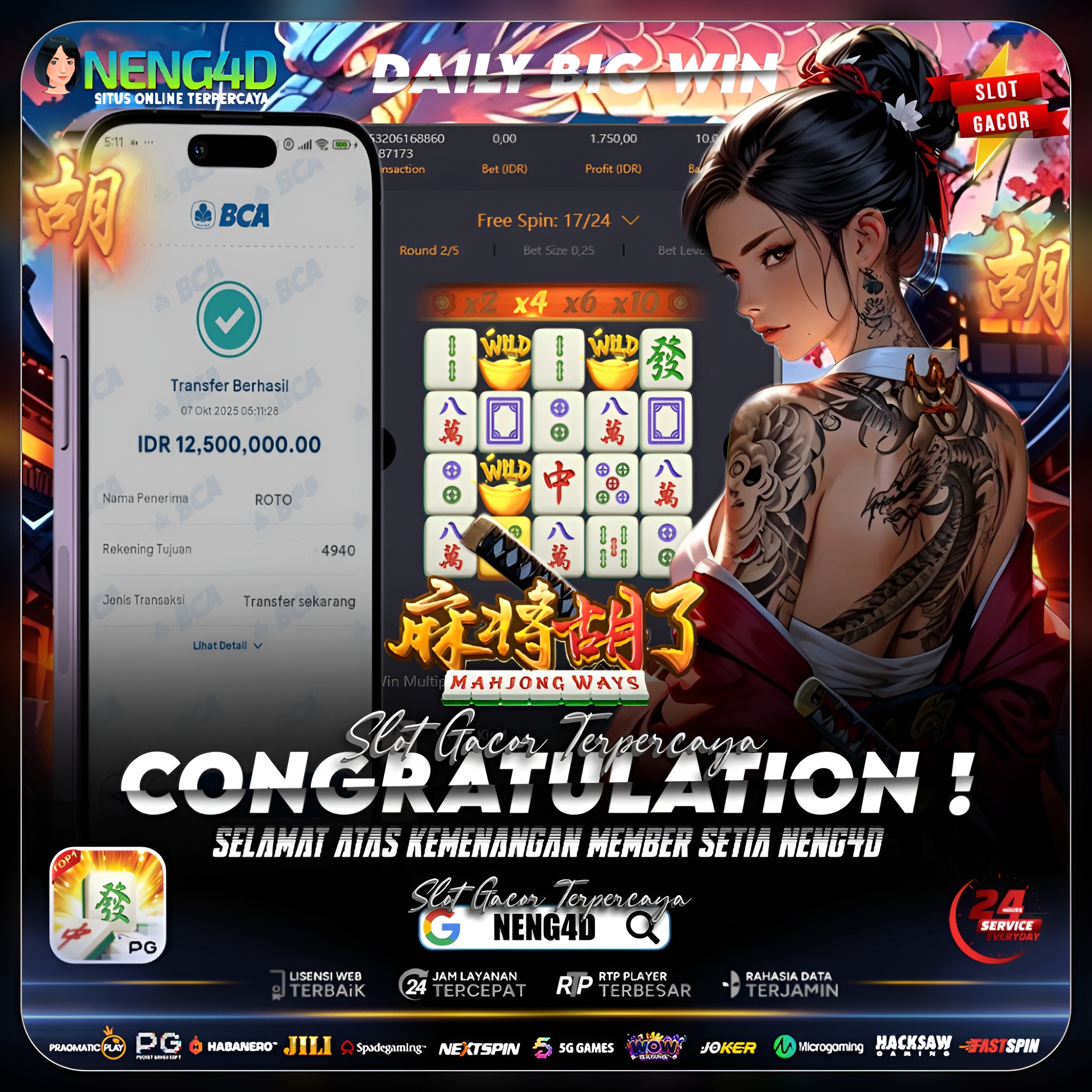 SELAMAT KEPADA MEMBER SETIA NENG4D!