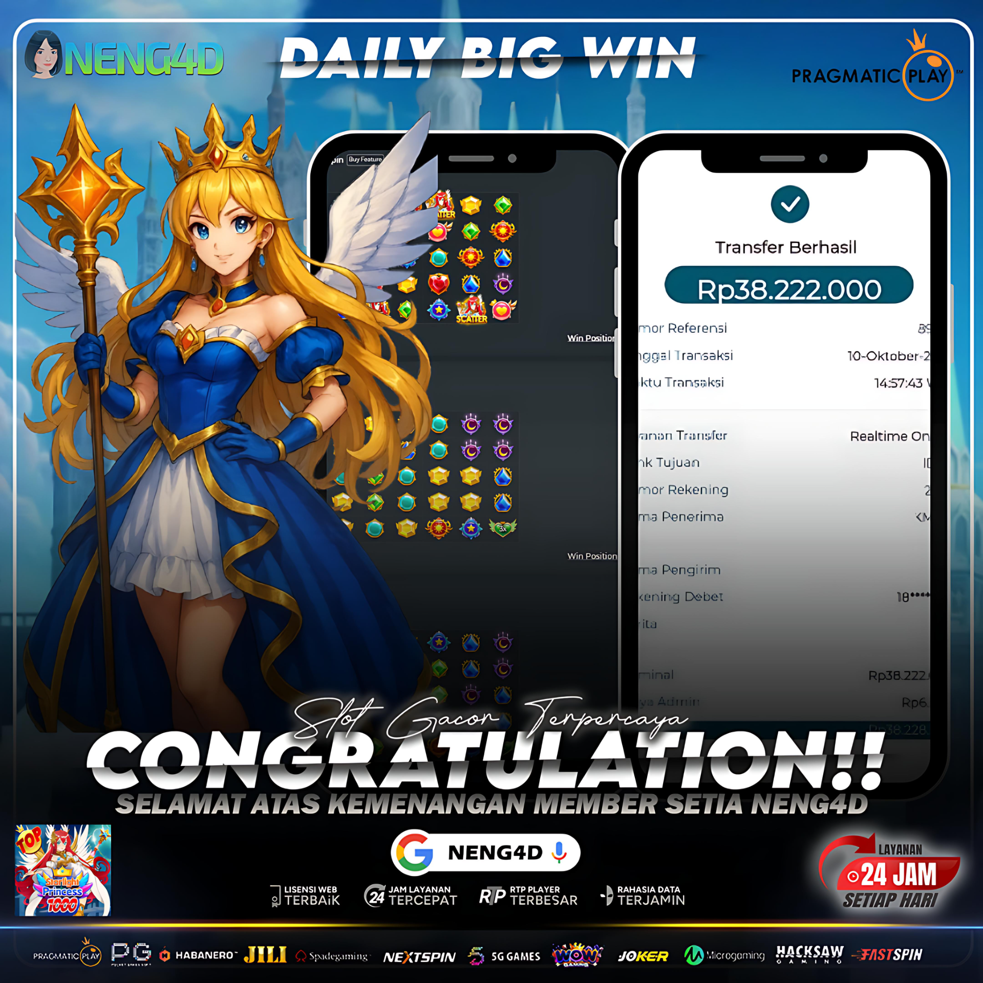 Hoki Besar di Starlight Princess 1000