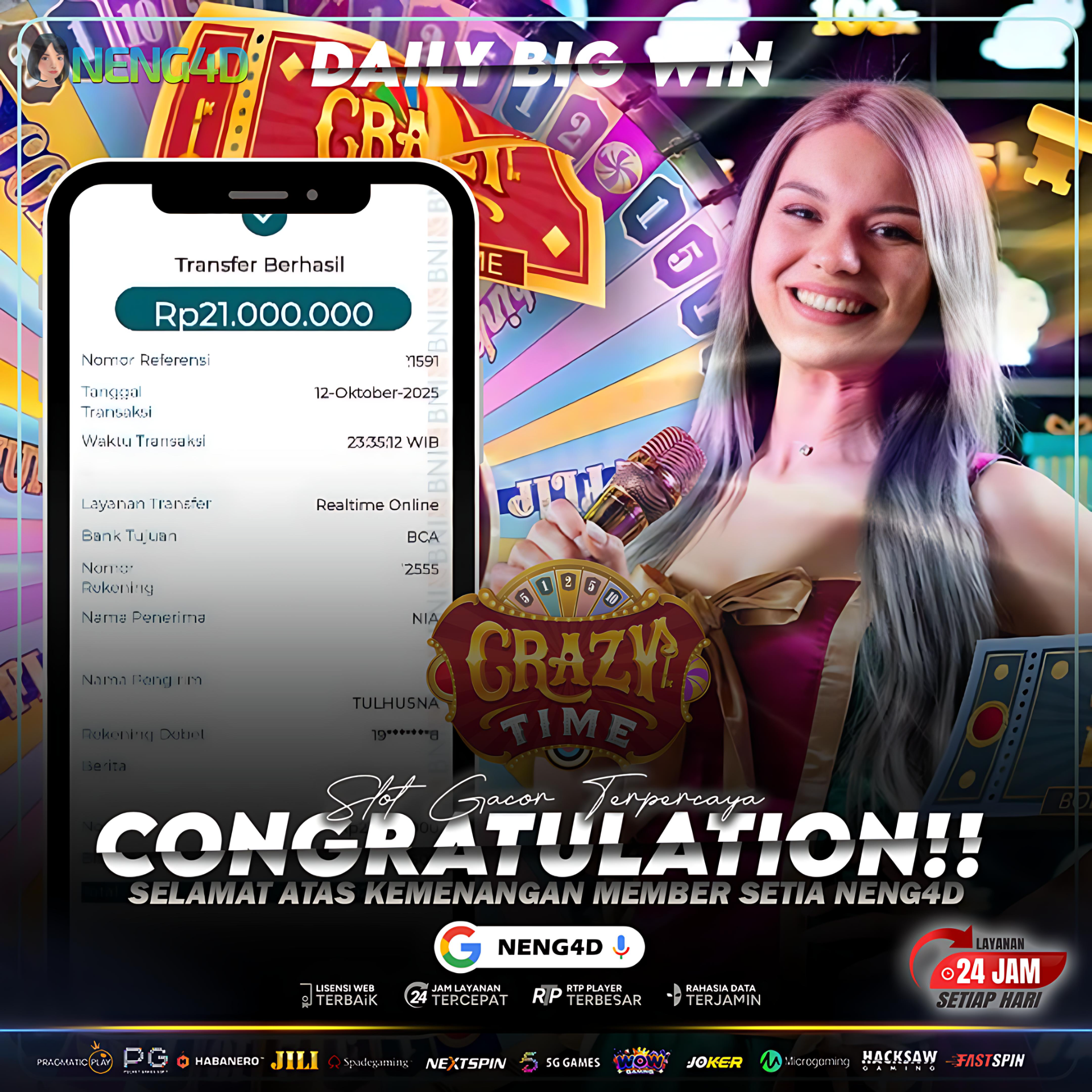 SELAMAT KEPADA MEMBER SETIA NENG4D!