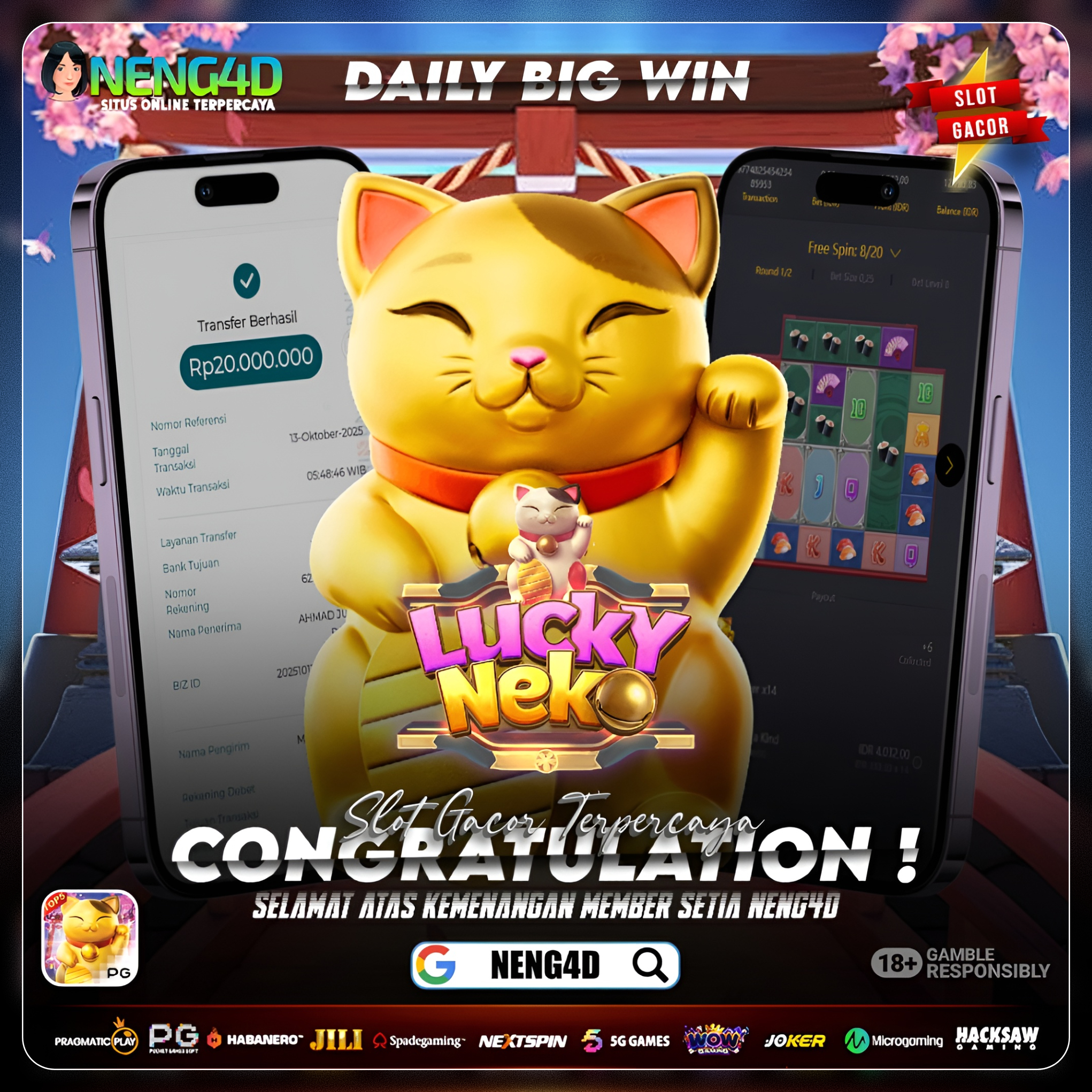 JP PAUS BARENG NENG4D DI LUCKY NEKO PG SOFT