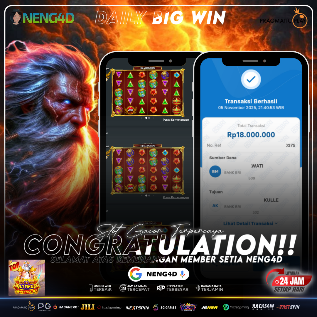 MEMBER NENG4D RAIH PERKALIAN 100 DI GATES OF OLYMPUS SUPER SCATTER PRAGMATIC PLAY