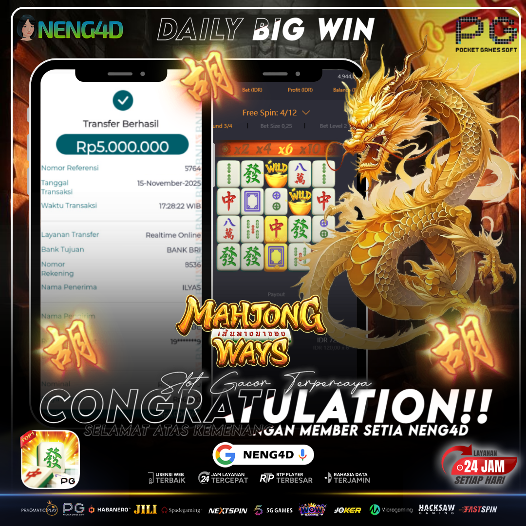 KEMENANGAN 5 JUTA DI MAHJONG WAYS PG SOFT