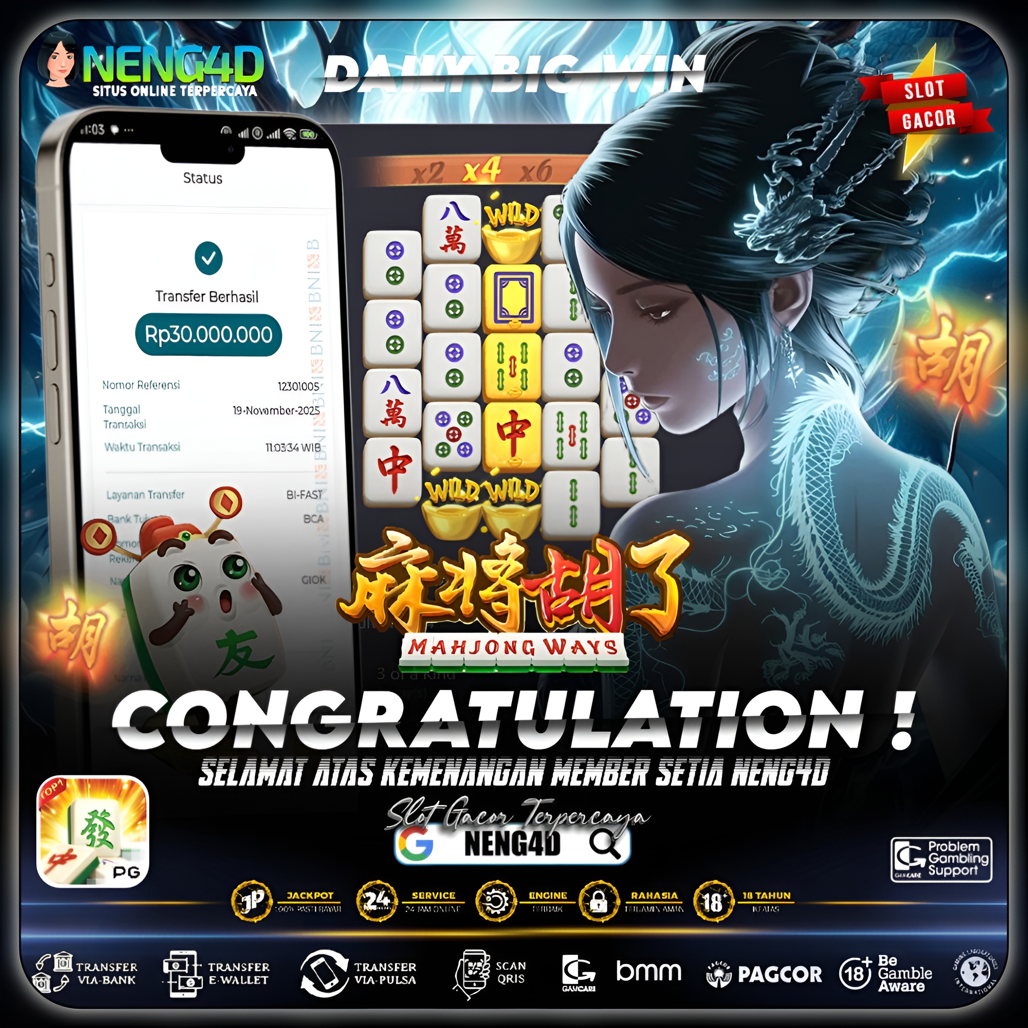 KEMENANGAN MEMBER SETIA NENG4D