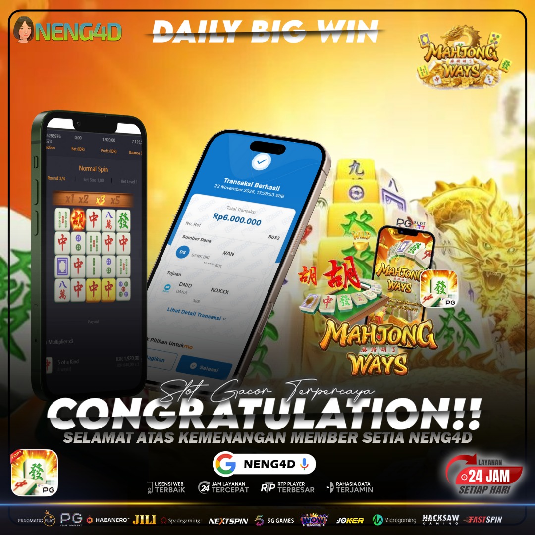 MENANG 6 JT MAIN DI MAHJONG WAYS PG SOFT