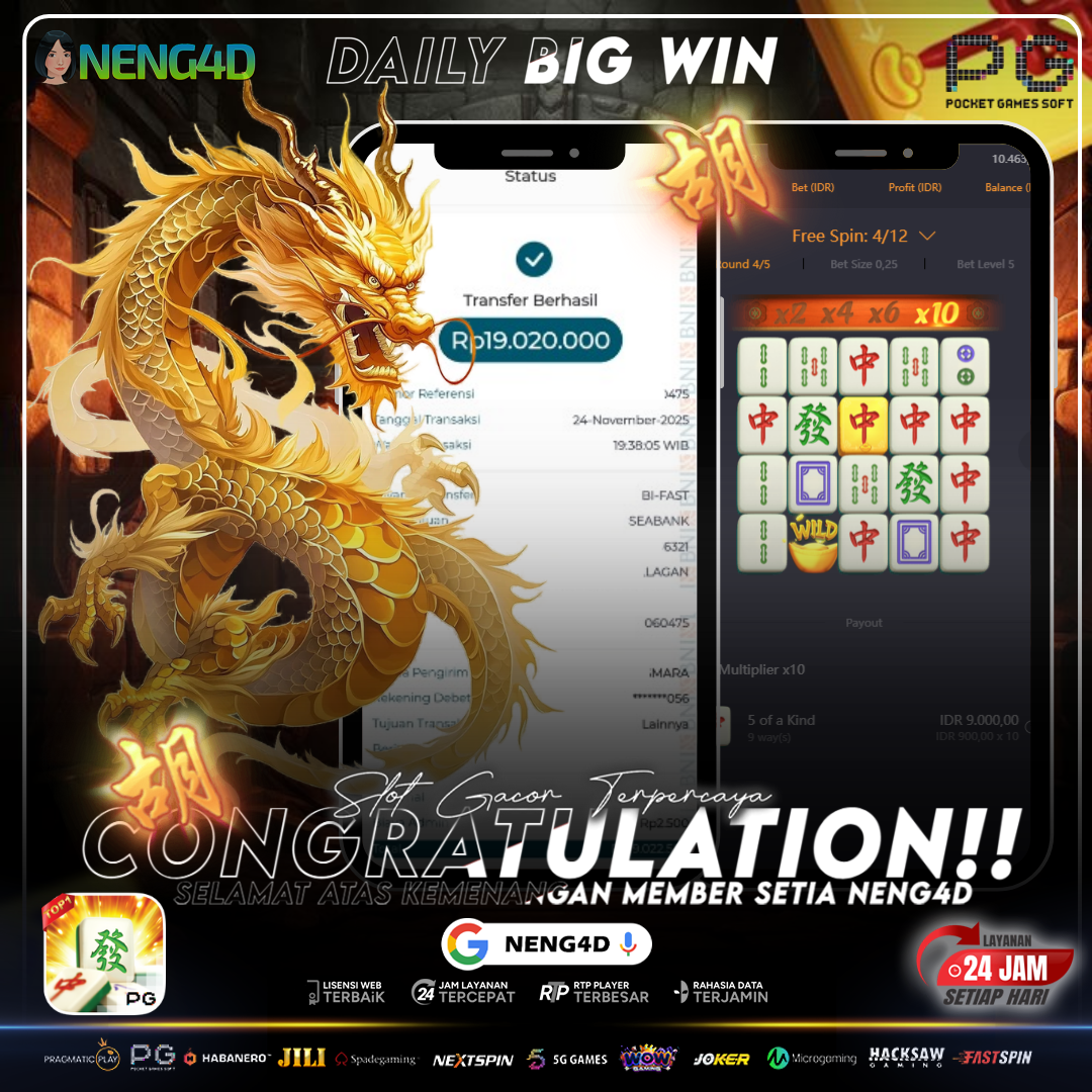 KEMENANGAN MEMBER SETIA NENG4D