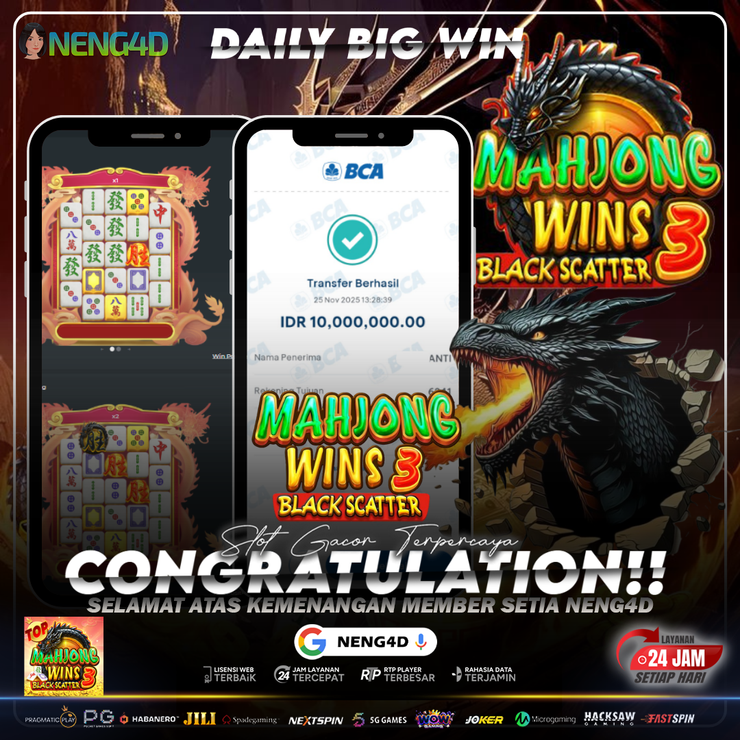 Kemenangan 10 Juta di Mahjong Wins 2 Pragmatic Play